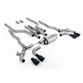Milltek SSXBM1181 cat-back exhaust for BMW 5 Series M5 & M5 Competition 4.4l Twin Turbo F90, black GT-100 tips