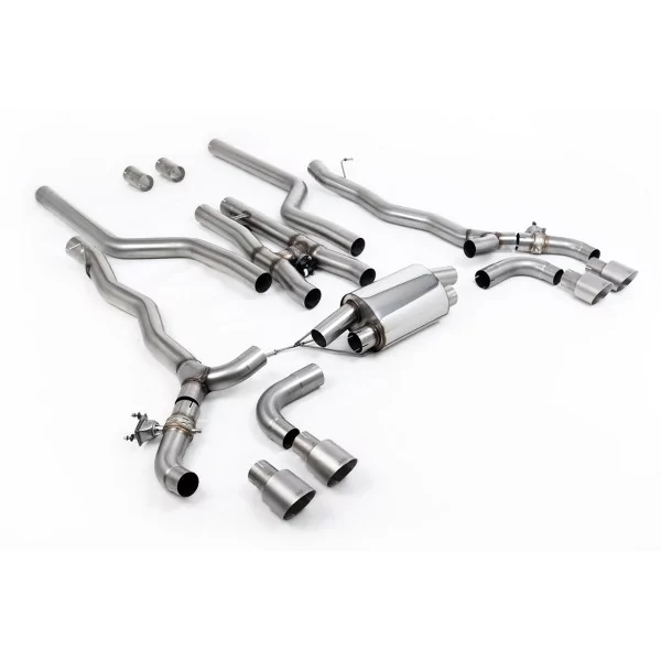 Échappement cat-back Milltek SSXBM1182 pour BMW 5 Series M5 & M5 Competition 4.4l Twin Turbo F90, embouts GT-100 titane