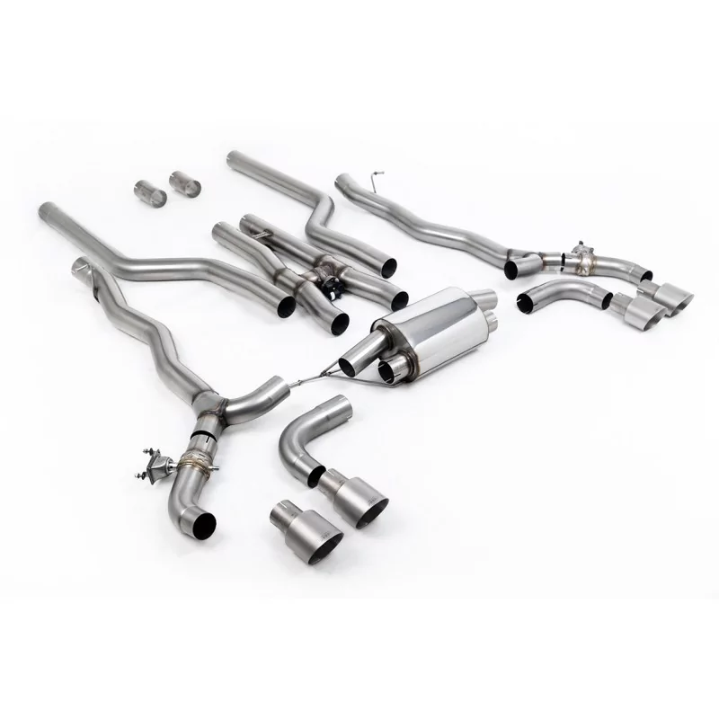 Échappement cat-back Milltek SSXBM1182 pour BMW 5 Series M5 & M5 Competition 4.4l Twin Turbo F90, embouts GT-100 titane Échappement cat-back Milltek SSXBM1182 pour BMW 5 Series M5 & M5 Competition 4.4l Twin Turbo F90, embouts GT-100 titane