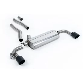 Milltek SSXBM1203 particulate filter-back exhaust for BMW 1 Series 128ti 5 Door, black GT-115 tips