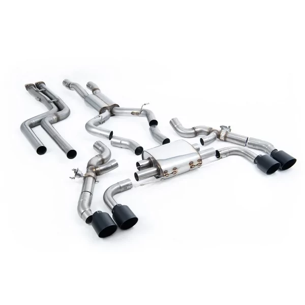 Milltek SSXBM1215 pour BMW X3 X3M / X3M Comp 3.0, embouts GT-115 noirs