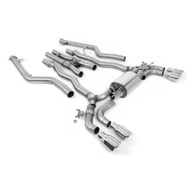 Milltek SSXBM1227 cat-back exhaust for BMW 5 Series M5 & M5 Competition 4.4l Twin Turbo F90 LCI, polished GT-100 tips