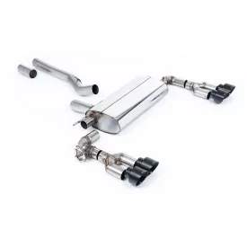 Scarico GPF-back Milltek SSXBM1245 per BMW 1 Series M135i xDrive 5 Door, terminali GT-100 neri