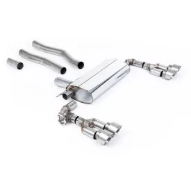 Scarico GPF-back Milltek SSXBM1250 per BMW 1 Series 128ti 5 Door, terminali GT-100 in titanio
