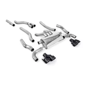 Milltek SSXBM1252 cat-back exhaust for BMW 2 Series M240i Coupé, black GT-100 tips