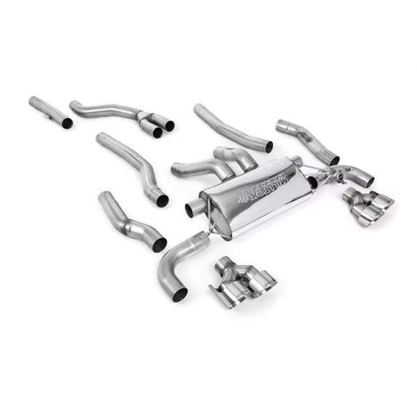 Échappement cat-back Milltek SSXBM1253 pour BMW 2 Series M240i Coupé, embouts GT-100 polis