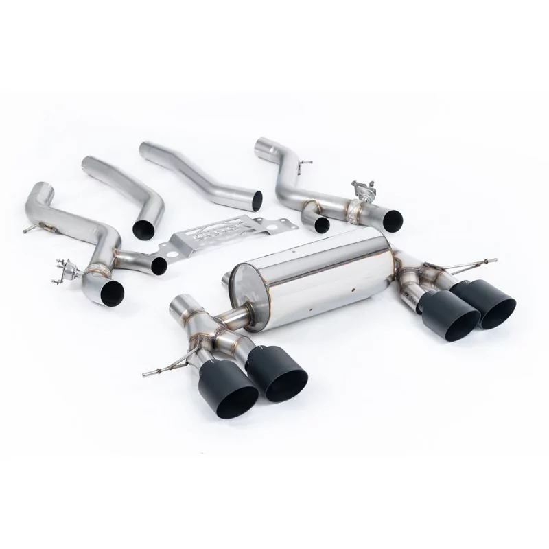 Scarico GPF-back Milltek SSXBM1282 per BMW 2 Series M2 Coupe, terminali GT-115 neri