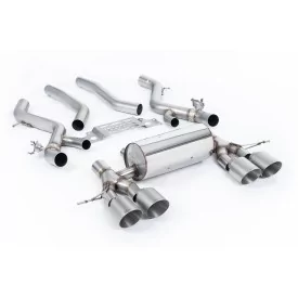 Milltek SSXBM1283 particulate filter-back exhaust for BMW 2 Series M2 Coupe, titanium GT-115 tips
