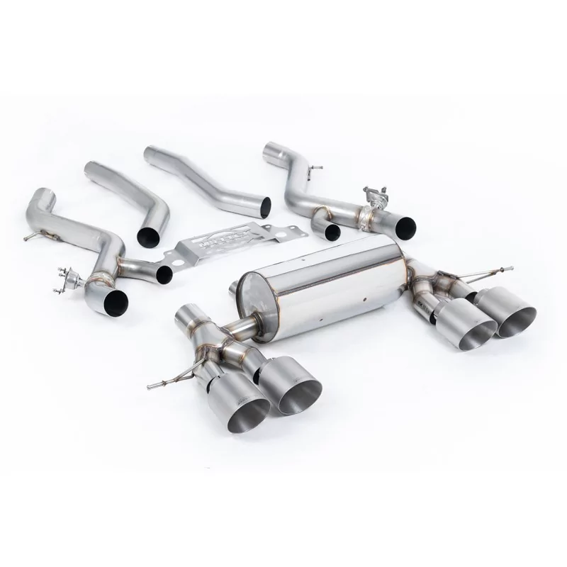 Milltek SSXBM1283 particulate filter-back exhaust for BMW 2 Series M2 Coupe, titanium GT-115 tips Milltek SSXBM1283 particulate filter-back exhaust for BMW 2 Series M2 Coupe, titanium GT-115 tips