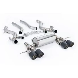 Milltek SSXBM1285 particulate filter-back exhaust for BMW 2 Series M2 Coupe, carbon Jet-115 tips