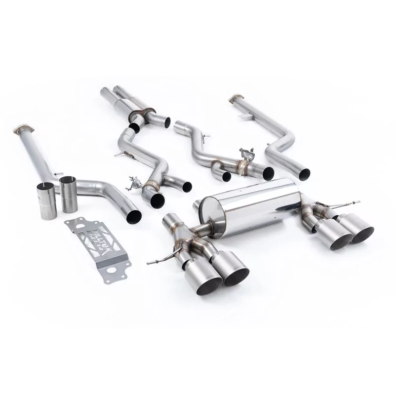 Milltek SSXBM1288 cat-back exhaust for BMW 2 Series M2 Coupe, titanium GT-115 tips Milltek SSXBM1288 cat-back exhaust for BMW 2 Series M2 Coupe, titanium GT-115 tips