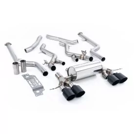 Milltek SSXBM1292 cat-back exhaust for BMW 2 Series M2 Coupe, black GT-115 tips