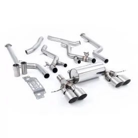 Milltek SSXBM1293 Cat-Back-Abgasanlage für BMW 2 Series M2 Coupe, Endrohre GT-115 Titan