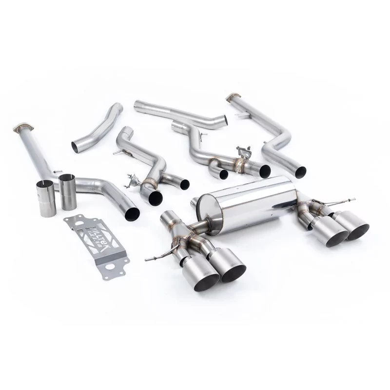 Milltek SSXBM1293 cat-back exhaust for BMW 2 Series M2 Coupe, titanium GT-115 tips Milltek SSXBM1293 cat-back exhaust for BMW 2 Series M2 Coupe, titanium GT-115 tips