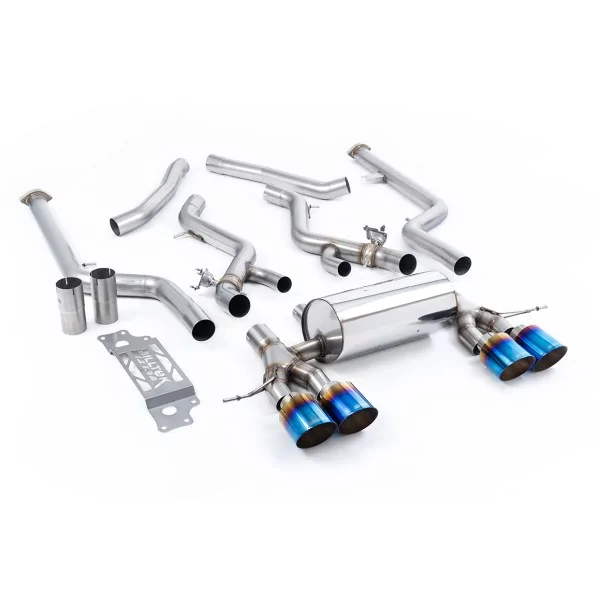 Milltek SSXBM1294 cat-back exhaust for BMW 2 Series M2 Coupe, titanium GT-115 tips