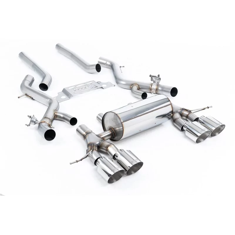 Milltek SSXBM1301 cat-back exhaust for BMW 2 Series M2 Coupe, polished GT-115 tips Milltek SSXBM1301 cat-back exhaust for BMW 2 Series M2 Coupe, polished GT-115 tips
