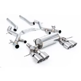 Milltek SSXBM1303 cat-back exhaust for BMW 2 Series M2 Coupe, titanium GT-115 tips