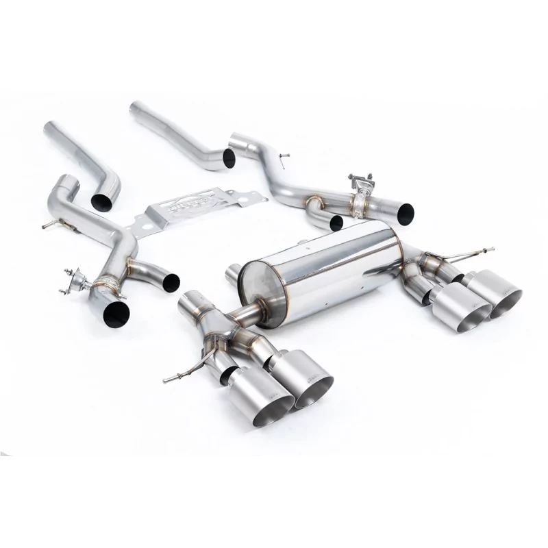 Milltek SSXBM1303 cat-back exhaust for BMW 2 Series M2 Coupe, titanium GT-115 tips Milltek SSXBM1303 cat-back exhaust for BMW 2 Series M2 Coupe, titanium GT-115 tips