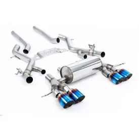 Milltek SSXBM1304 cat-back exhaust for BMW 2 Series M2 Coupe, titanium GT-115 tips