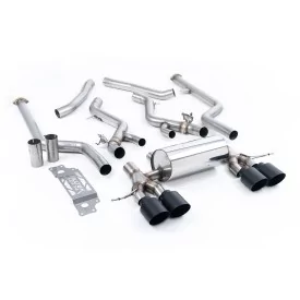 Escape cat-back Milltek SSXBM1307 para BMW 2 Series M2 Coupe, colas GT-115 negras