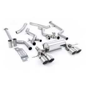 Milltek SSXBM1308 cat-back exhaust for BMW 2 Series M2 Coupe, titanium GT-115 tips