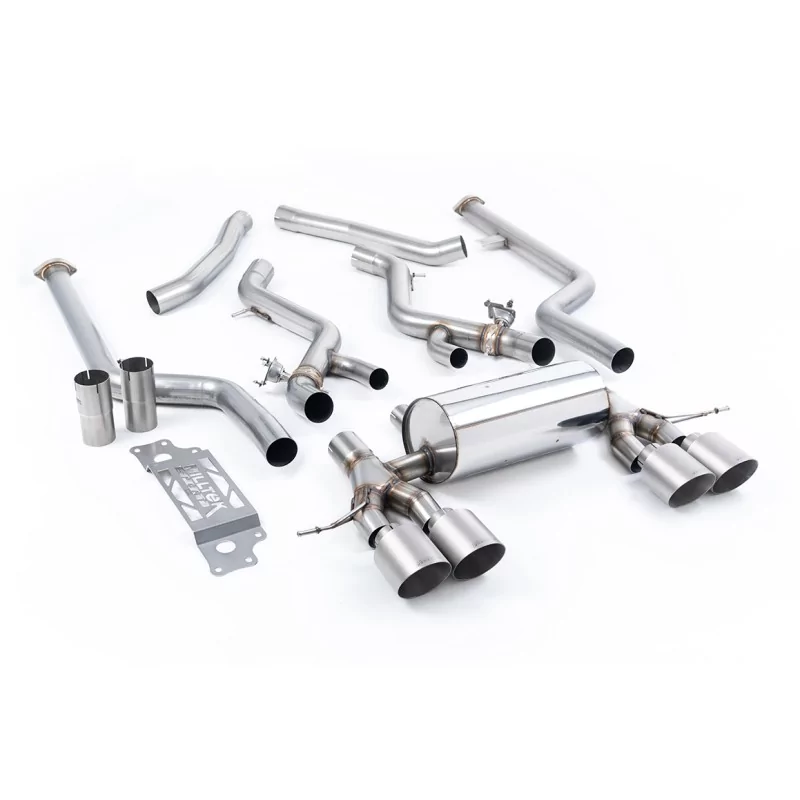 Milltek SSXBM1308 cat-back exhaust for BMW 2 Series M2 Coupe, titanium GT-115 tips Milltek SSXBM1308 cat-back exhaust for BMW 2 Series M2 Coupe, titanium GT-115 tips