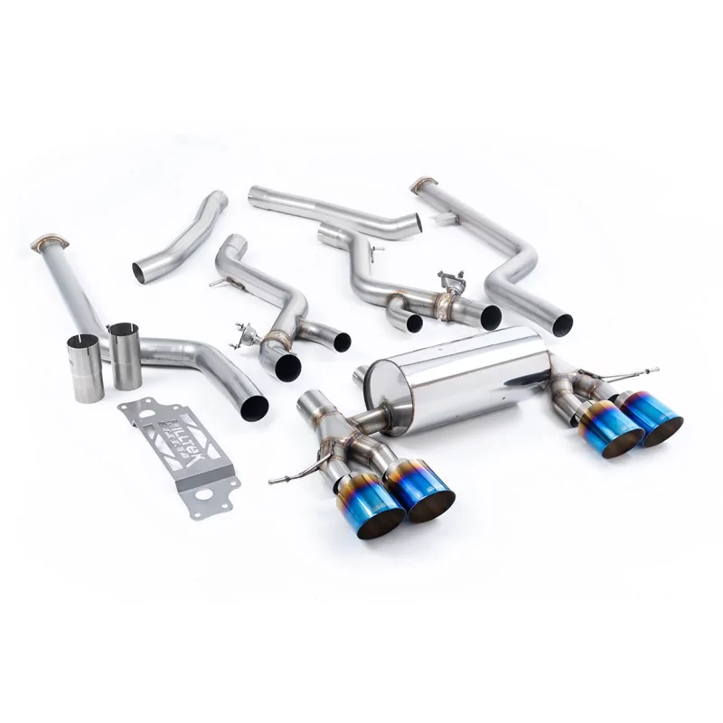 Milltek SSXBM1309 cat-back exhaust for BMW 2 Series M2 Coupe, titanium GT-115 tips Milltek SSXBM1309 cat-back exhaust for BMW 2 Series M2 Coupe, titanium GT-115 tips