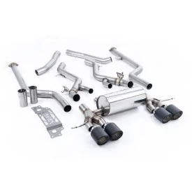 Scarico cat-back Milltek SSXBM1310 per BMW 2 Series M2 Coupe, terminali Jet-115 in carbonio