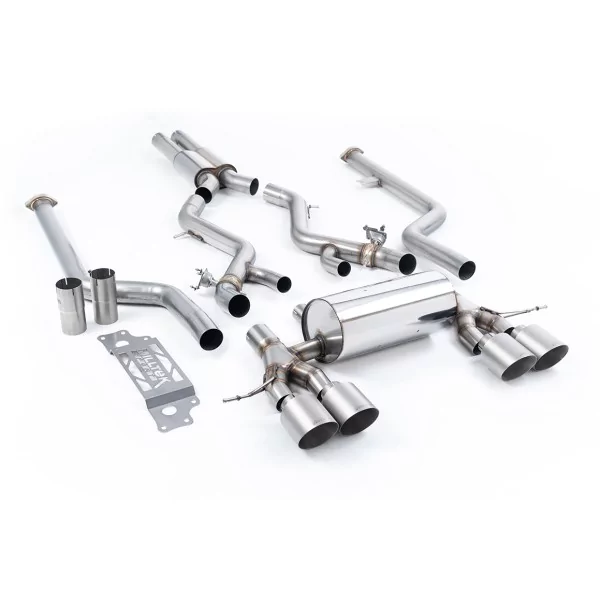Échappement cat-back Milltek SSXBM1313 pour BMW 2 Series M2 Coupe, embouts GT-115 titane