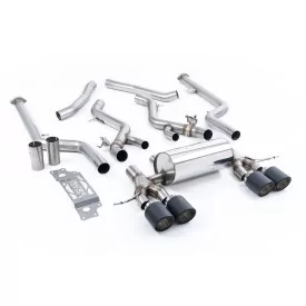 Milltek SSXBM1316 cat-back exhaust for BMW 2 Series M2 Coupe, carbon Jet-115 tips