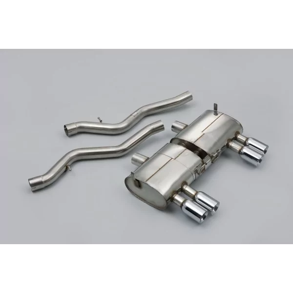 Milltek SSXBM931 cat-back exhaust for BMW 3 Series, polished tips - detail
