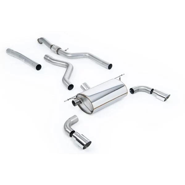 Escape cat-back Milltek SSXBM967 para BMW 1 Series M135i 3 & 5 Door, colas GT-90 pulidas