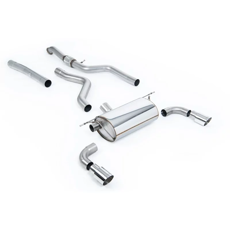 Escape cat-back Milltek SSXBM967 para BMW 1 Series M135i 3 & 5 Door, colas GT-90 pulidas