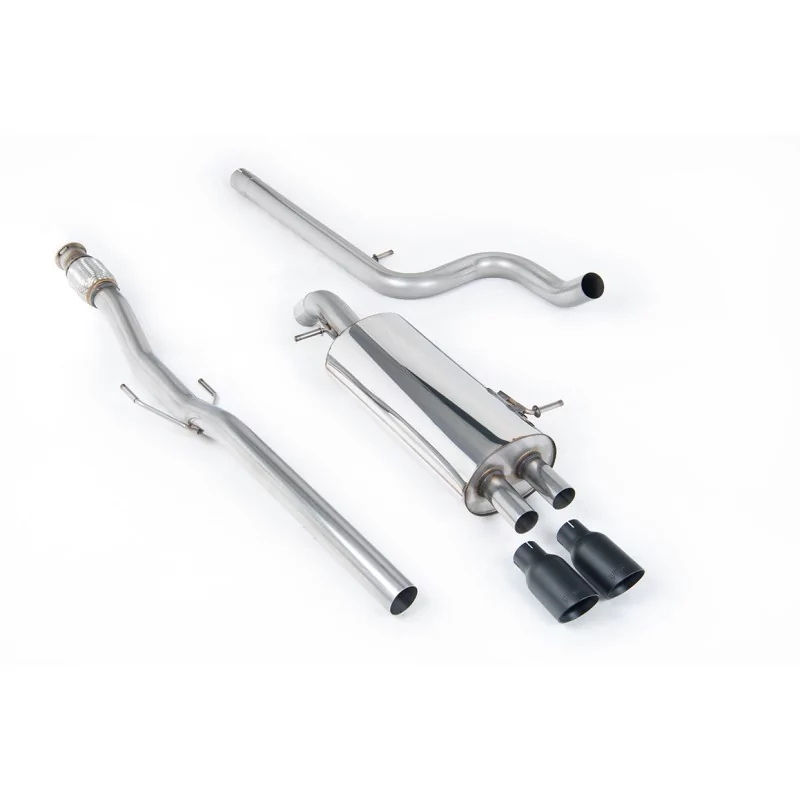 Milltek SSXCN104 cat-back exhaust for Citroen DS3 1.6 THP 16V DSport, black GT-80 tips Milltek SSXCN104 cat-back exhaust for Citroen DS3 1.6 THP 16V DSport, black GT-80 tips