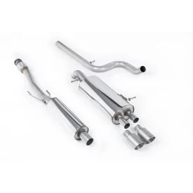 Milltek SSXCN105 Cat-Back-Abgasanlage für Citroen DS3 1.6 THP 16V DSport, Endrohre GT-80 Titan