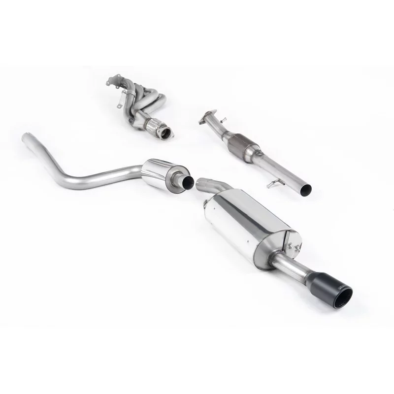 Ligne d'échappement complète Milltek SSXFD055 pour Ford Fiesta Mk6 ST 150, embouts noirs