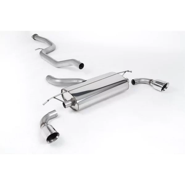 Milltek SSXFD072 cat-back exhaust for Ford Focus Mk2 ST 225, polished GT-100 tips