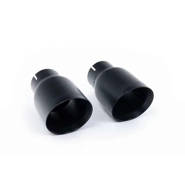 Milltek SSXFD153 cat-back exhaust for Ford Mustang 5.0 V8 GT, black GT-100 tips - detail