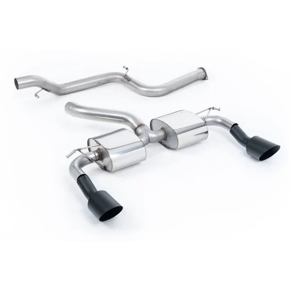 Milltek SSXFD165 cat-back exhaust for Ford Focus MK2 RS 2.5T 305PS, black tips - detail