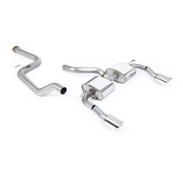 Milltek SSXFD191 cat-back exhaust for Ford Focus MK2 RS 2.5T 305PS, polished tips