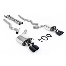 Milltek SSXFD226 cat-back exhaust for Ford Mustang 5.0 V8 GT, black GT-90 tips