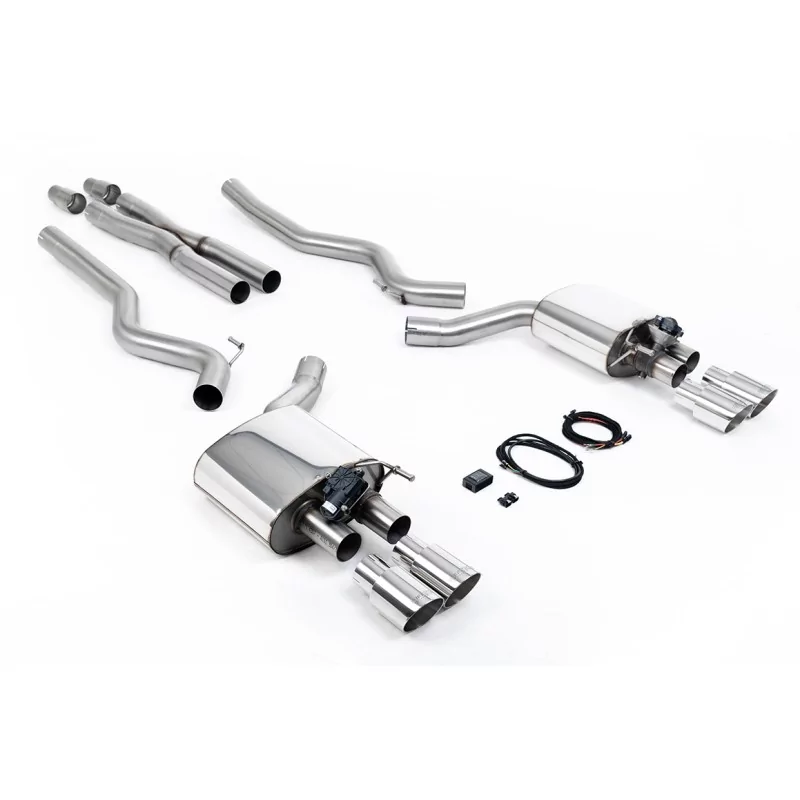 Échappement cat-back Milltek SSXFD227 pour Ford Mustang 5.0 V8 GT, embouts GT-90 polis Échappement cat-back Milltek SSXFD227 pour Ford Mustang 5.0 V8 GT, embouts GT-90 polis