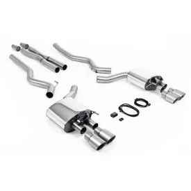Milltek SSXFD228 cat-back exhaust for Ford Mustang 5.0 V8 GT, titanium GT-90 tips
