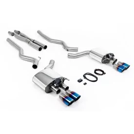 Milltek SSXFD229 cat-back exhaust for Ford Mustang 5.0 V8 GT, burnt titanium GT-90 tips