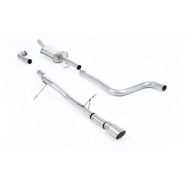 Échappement cat-back Milltek SSXFD251 pour Ford Fiesta Mk8 1.0T EcoBoost ST-Line 3 & 5 Door, embouts GT-90 titane - détail