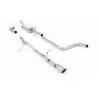 Échappement cat-back Milltek SSXFD251 pour Ford Fiesta Mk8 1.0T EcoBoost ST-Line 3 & 5 Door, embouts GT-90 titane - détail