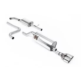 Échappement cat-back Milltek SSXFD276 pour Ford Fiesta Mk8 1.0T EcoBoost ST-Line 3 & 5 Door, embouts GT-90 polis