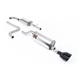 Milltek SSXFD277 cat-back exhaust for Ford Fiesta Mk8 1.0T EcoBoost ST-Line 3 & 5 Door, black GT-90 tips