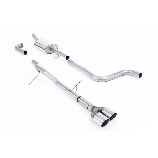 Milltek SSXFD278 cat-back exhaust for Ford Fiesta Mk8 1.0T EcoBoost ST-Line 3 & 5 Door, polished GT-90 tips