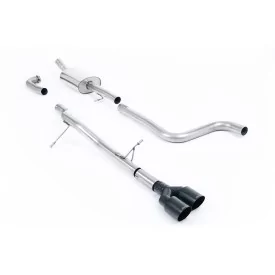 Milltek SSXFD279 cat-back exhaust for Ford Fiesta Mk8 1.0T EcoBoost ST-Line 3 & 5 Door, black GT-90 tips